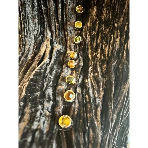 Alberto Malaki Renaissance Blouse Shirt Top Lace Women's size L Long Sleeve - Picture 3 of 8